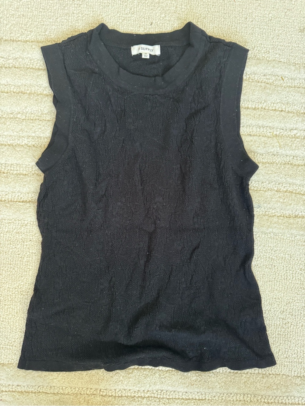 Z Supply Black Sleeveless Knit Tank